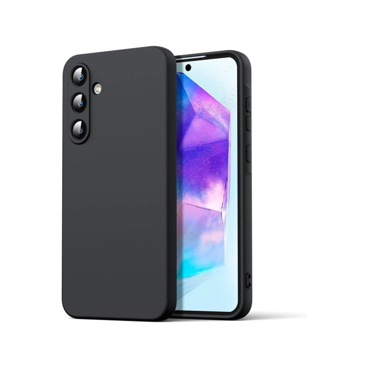 BFS  Samsung Galaxy A16 5G Kılıf Nano içi Kadife Silikon - Siyah