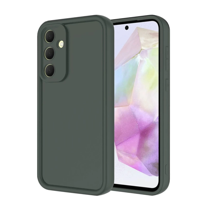 BFS  Samsung Galaxy A16 5G Kılıf Viera Silikon - Koyu Yeşil