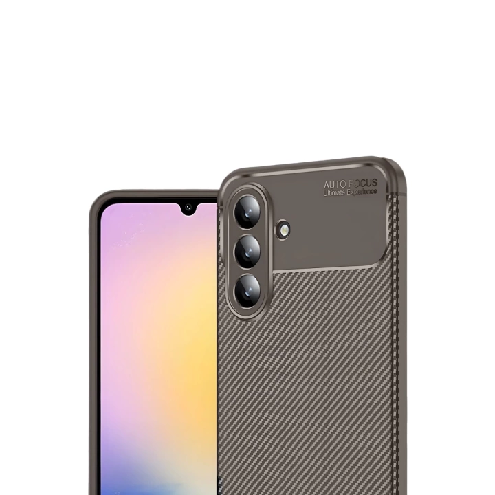 BFS Samsung Galaxy A17 5G Auto Focus Karbon Kapak - Kahverengi