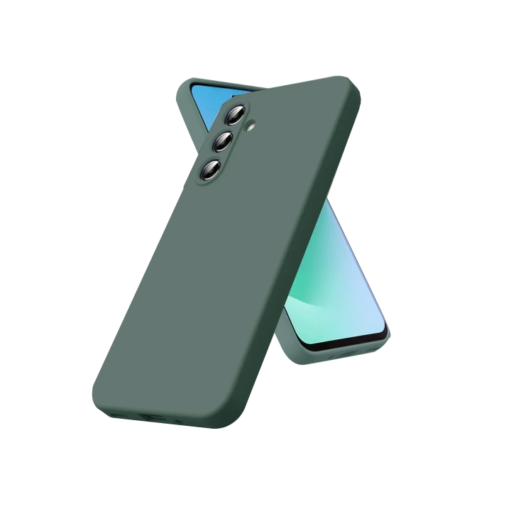 BFS  Samsung Galaxy A17 5G Nano içi Kadife Silikon - Koyu Yeşil