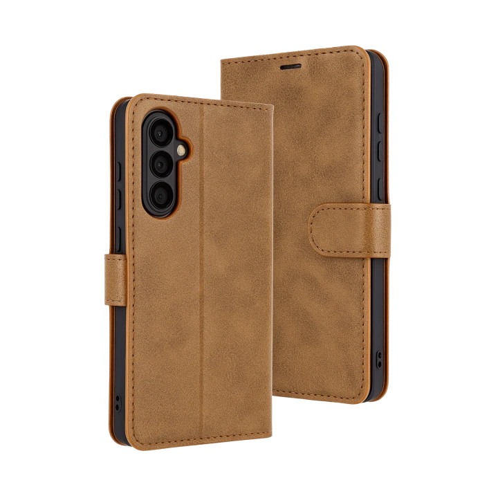 BFS  Samsung Galaxy A17 5G Trend S Plus Kapaklı Kılıf - Taba