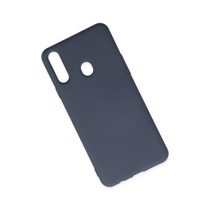 BFS  Samsung Galaxy A20S Kılıf Nano içi Kadife Silikon - Gri