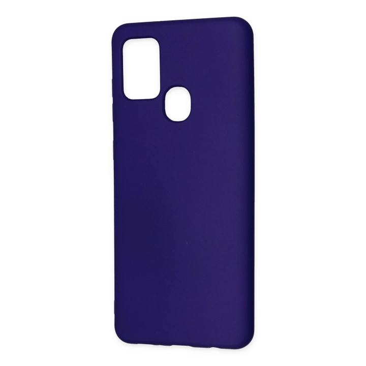 BFS  Samsung Galaxy A21S Kılıf Nano içi Kadife Silikon - Mor