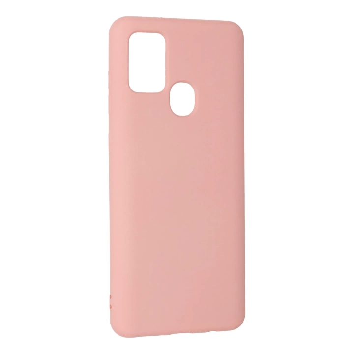 BFS  Samsung Galaxy A21S Kılıf Nano içi Kadife Silikon - Pudra
