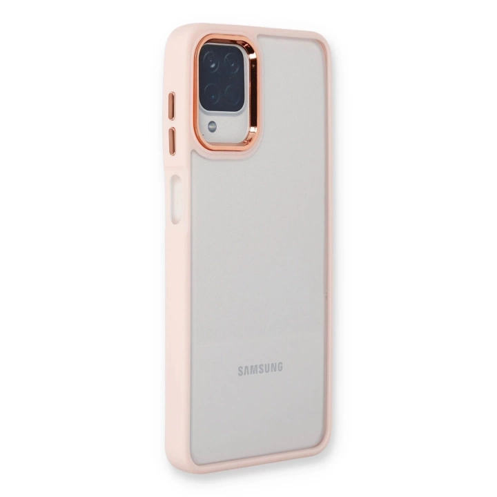 BFS  Samsung Galaxy A22 Kılıf Dora Kapak - Pudra
