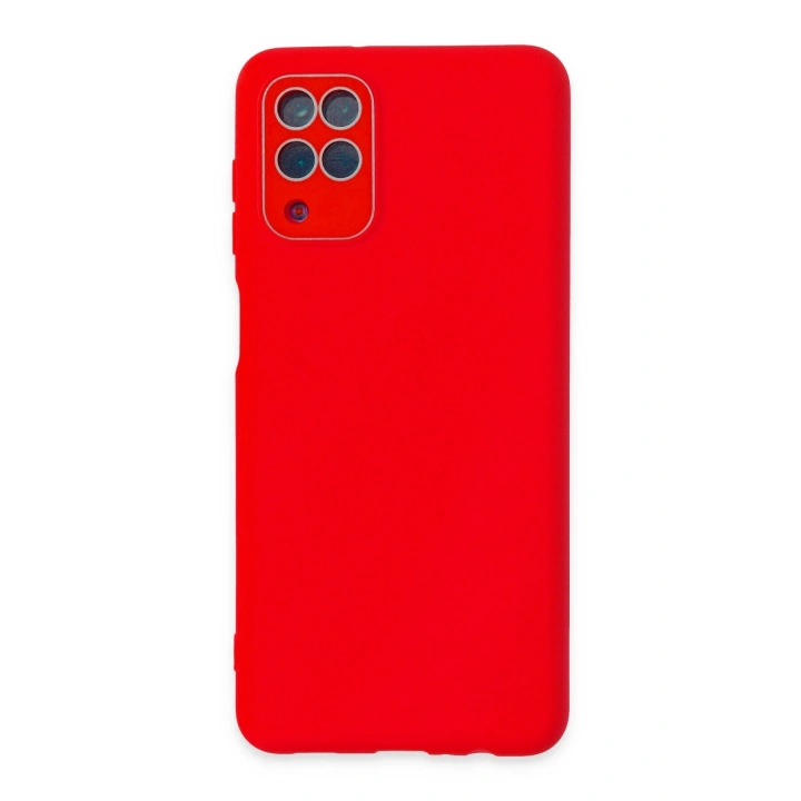 BFS  Samsung Galaxy A22 Kılıf Lansman Glass Kapak - Kırmızı