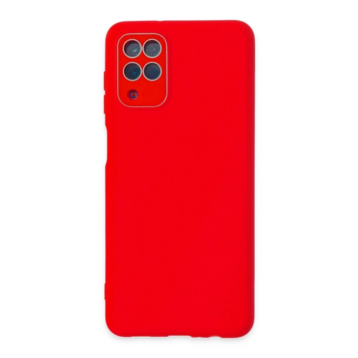 BFS  Samsung Galaxy A22 Kılıf Lansman Glass Kapak - Kırmızı