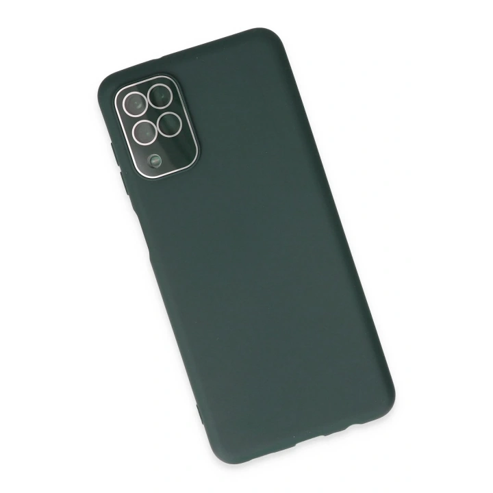 BFS  Samsung Galaxy A22 Kılıf Lansman Glass Kapak - Koyu Yeşil