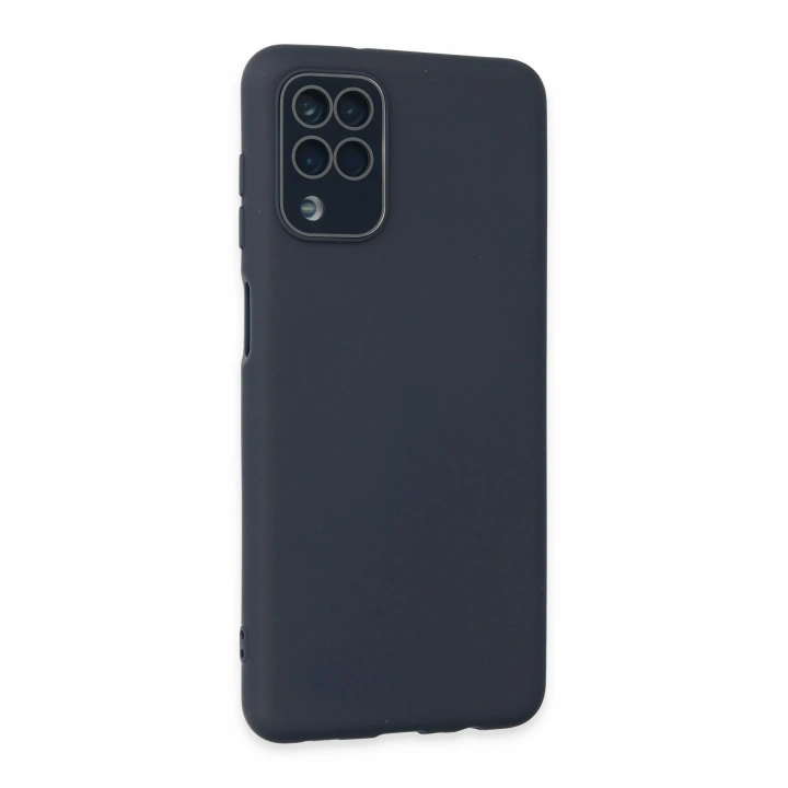 BFS  Samsung Galaxy A22 Kılıf Lansman Glass Kapak - Lacivert