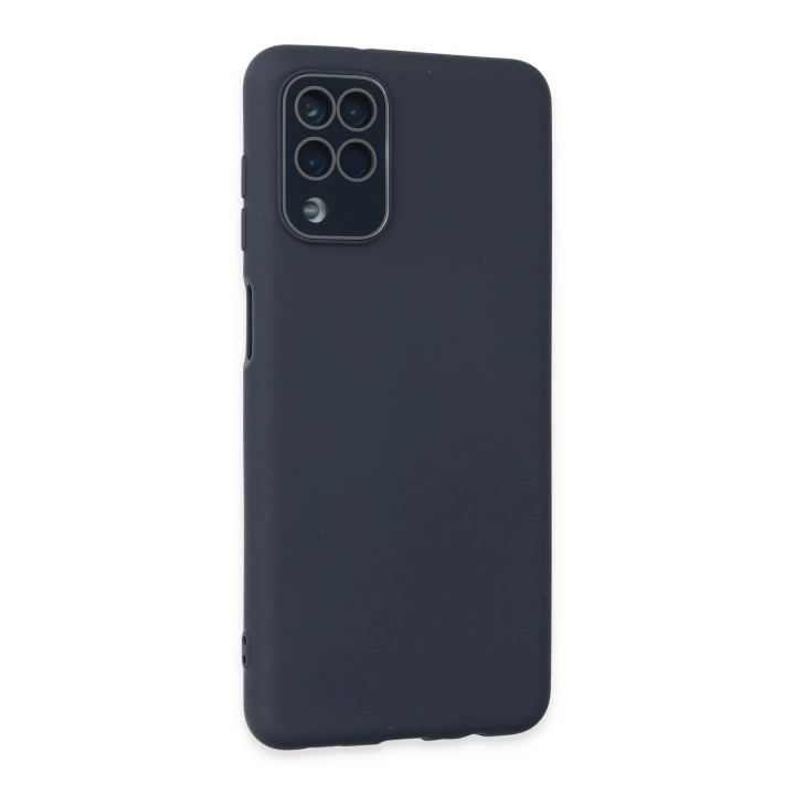 BFS  Samsung Galaxy A22 Kılıf Lansman Glass Kapak - Lacivert