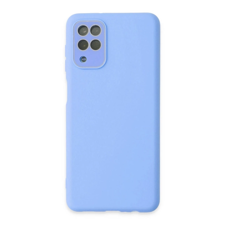 BFS  Samsung Galaxy A22 Kılıf Lansman Glass Kapak - Mavi