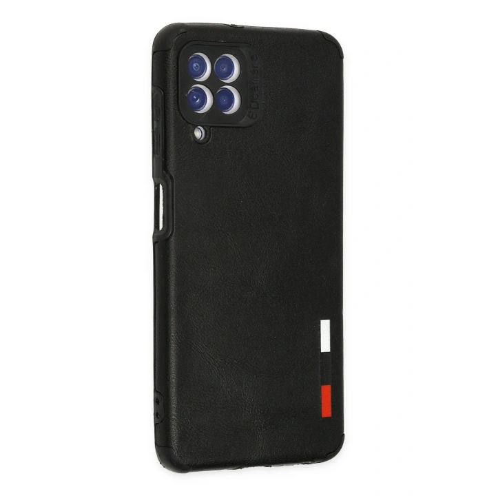 BFS  Samsung Galaxy A22 Kılıf Loop Deri Silikon - Siyah