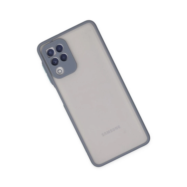 BFS  Samsung Galaxy A22 Kılıf Montreal Silikon Kapak - Gri