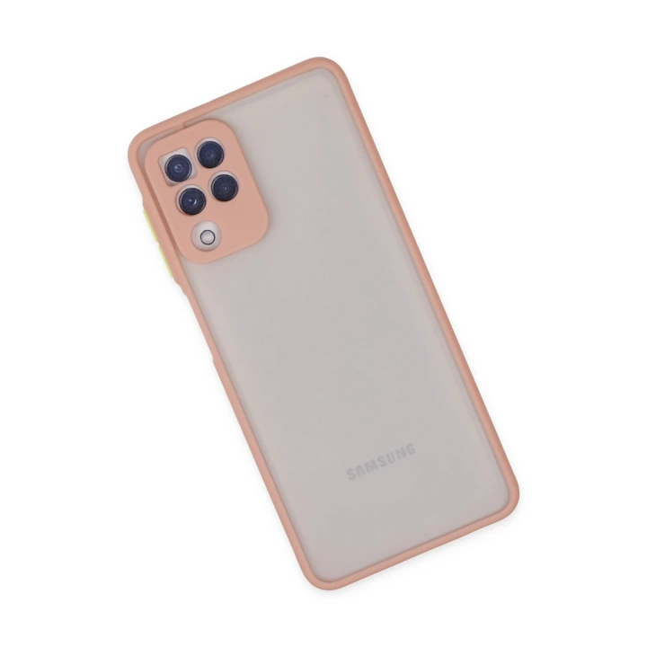 BFS  Samsung Galaxy A22 Kılıf Montreal Silikon Kapak - Pembe