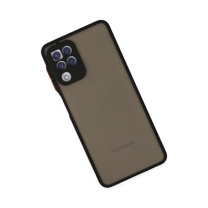 BFS  Samsung Galaxy A22 Kılıf Montreal Silikon Kapak - Siyah