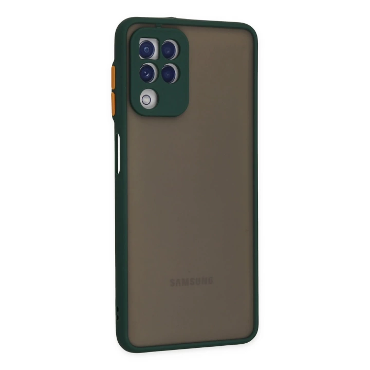 BFS  Samsung Galaxy A22 Kılıf Montreal Silikon Kapak - Yeşil
