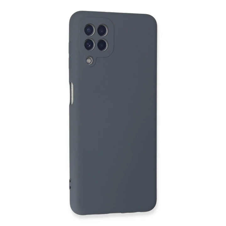BFS  Samsung Galaxy A22 Kılıf Nano içi Kadife Silikon - Gri