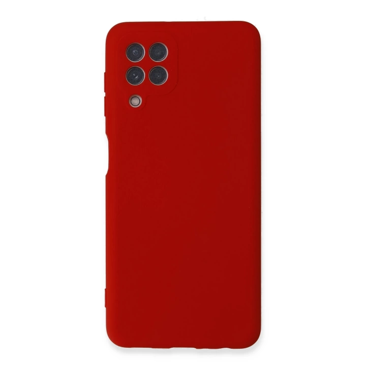 BFS  Samsung Galaxy A22 Kılıf Nano içi Kadife Silikon - Kırmızı