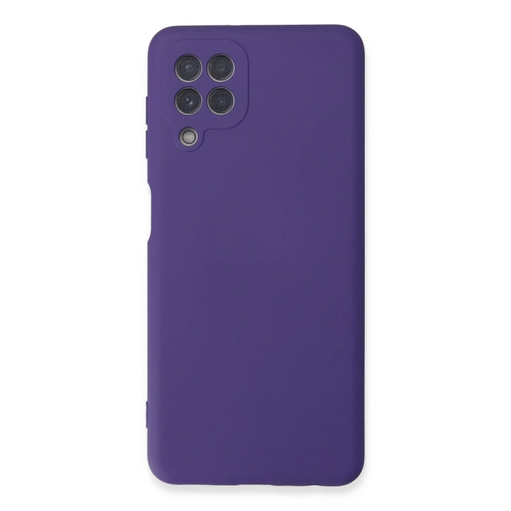 BFS  Samsung Galaxy A22 Kılıf Nano içi Kadife Silikon - Mor