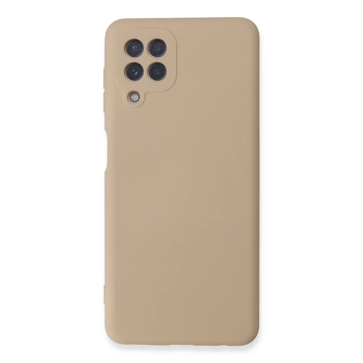 BFS  Samsung Galaxy A22 Kılıf Nano içi Kadife Silikon - Pudra