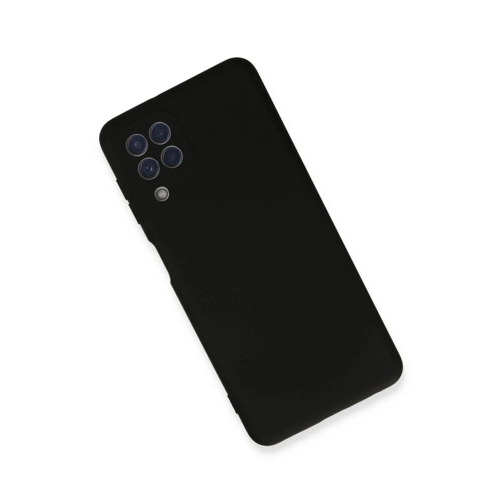 BFS  Samsung Galaxy A22 Kılıf Nano içi Kadife Silikon - Siyah