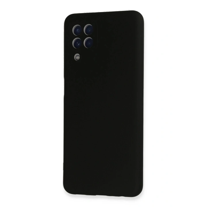 BFS Samsung Galaxy A22 Kılıf Nano içi Kadife Silikon - Siyah