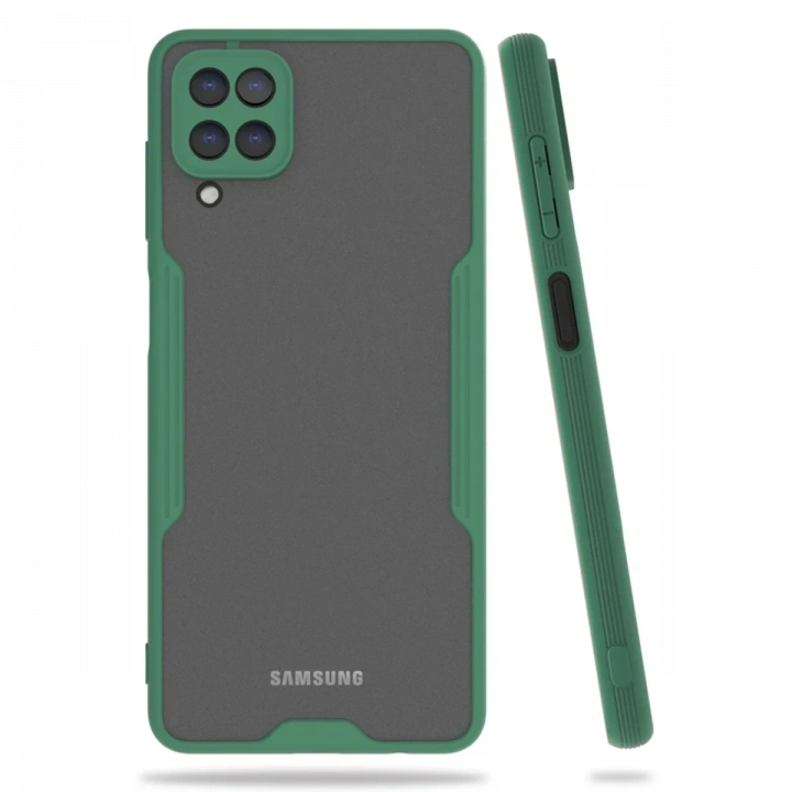 BFS  Samsung Galaxy A22 Kılıf Platin Silikon - Yeşil