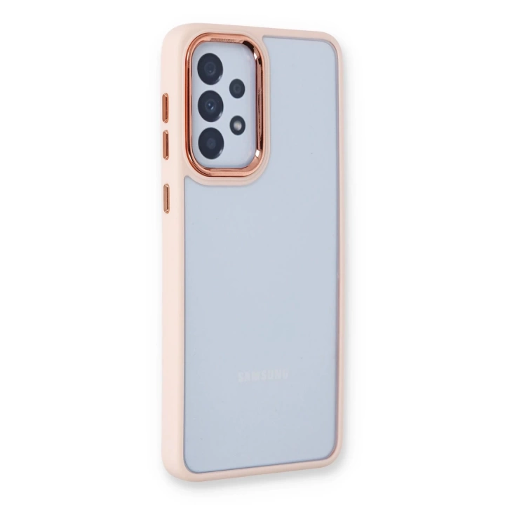 BFS  Samsung Galaxy A23 4G Kılıf Dora Kapak - Pudra