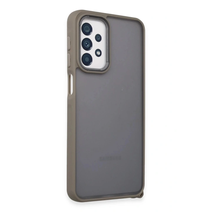 BFS Samsung Galaxy A23 4G Kılıf Elegant Kapak - Titan Gri
