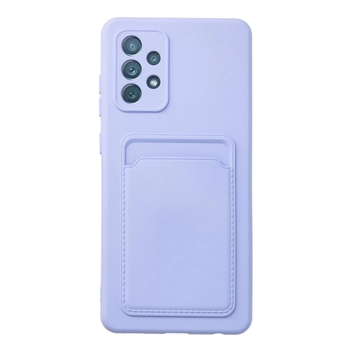 BFS  Samsung Galaxy A23 4G Kılıf Kelvin Kartvizitli Silikon - Lila
