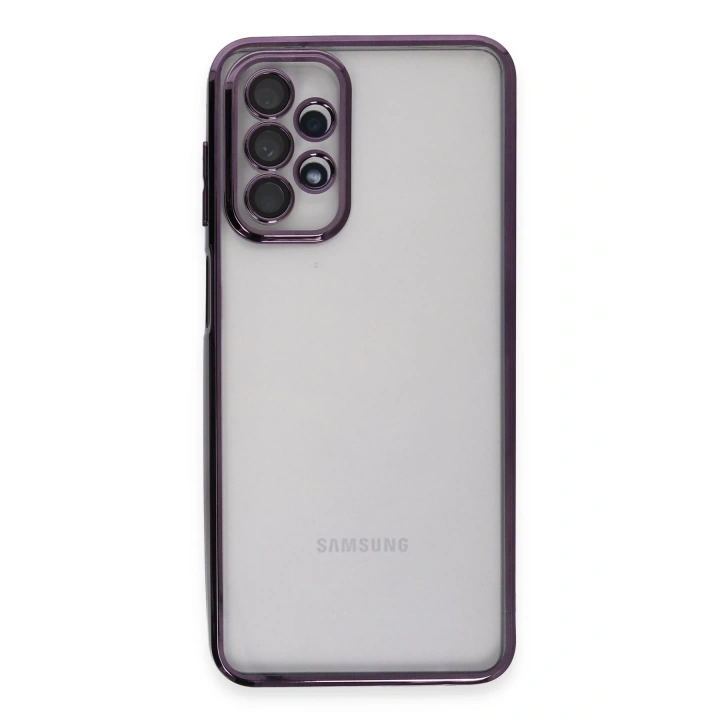 BFS  Samsung Galaxy A23 4G Kılıf  Lensli Silikon - Mor