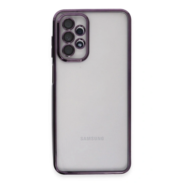 BFS Samsung Galaxy A23 4G Kılıf Lensli Silikon - Mor