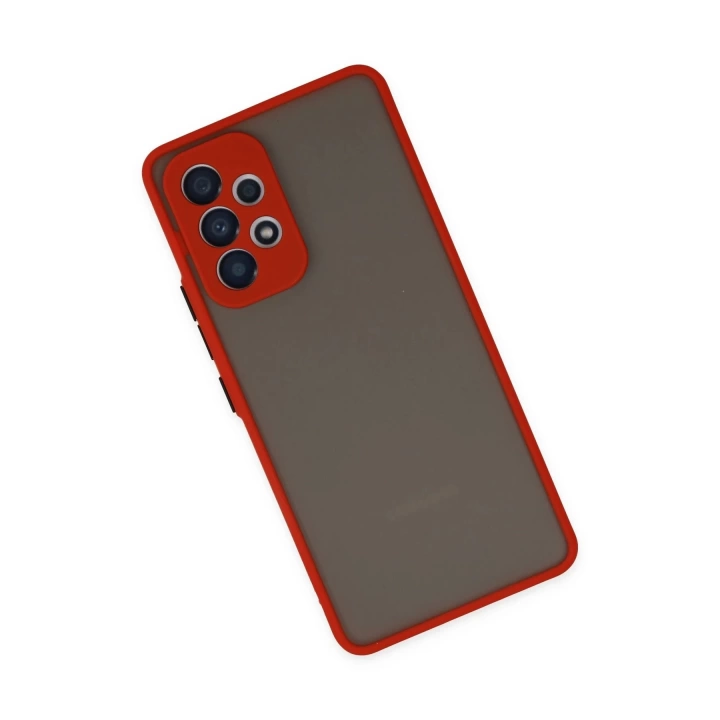 BFS  Samsung Galaxy A23 4G Kılıf Montreal Silikon Kapak - Kırmızı