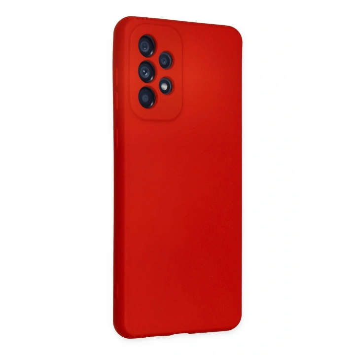 BFS  Samsung Galaxy A23 4G Kılıf Nano içi Kadife Silikon - Kırmızı