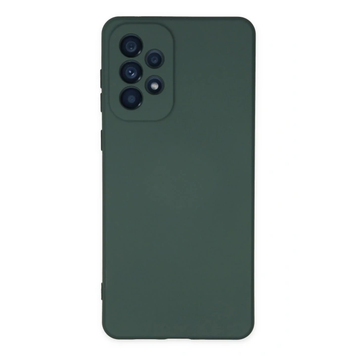 BFS Samsung Galaxy A23 4G Kılıf Nano içi Kadife Silikon - Koyu Yeşil