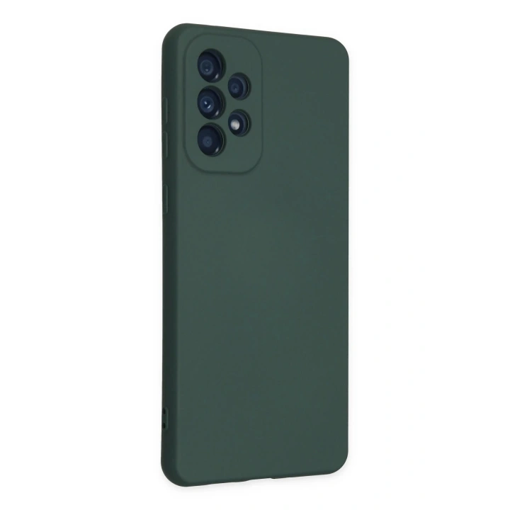 BFS Samsung Galaxy A23 4G Kılıf Nano içi Kadife Silikon - Koyu Yeşil