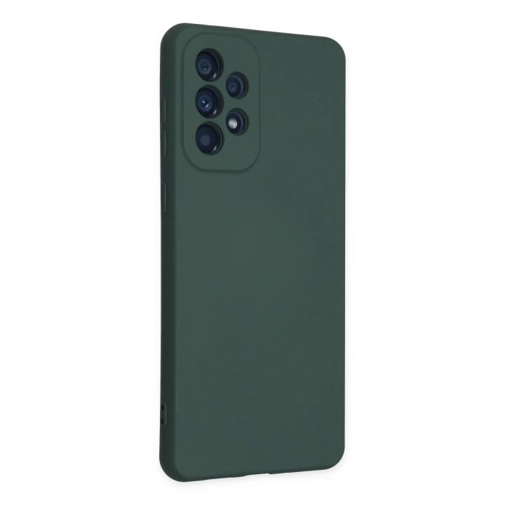 BFS  Samsung Galaxy A23 4G Kılıf Nano içi Kadife Silikon - Koyu Yeşil
