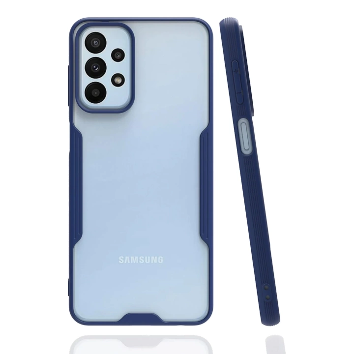BFS  Samsung Galaxy A23 4G Kılıf Platin Silikon - Lacivert