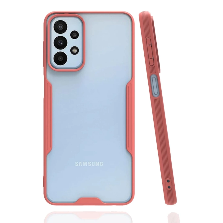 BFS  Samsung Galaxy A23 4G Kılıf Platin Silikon - Pembe
