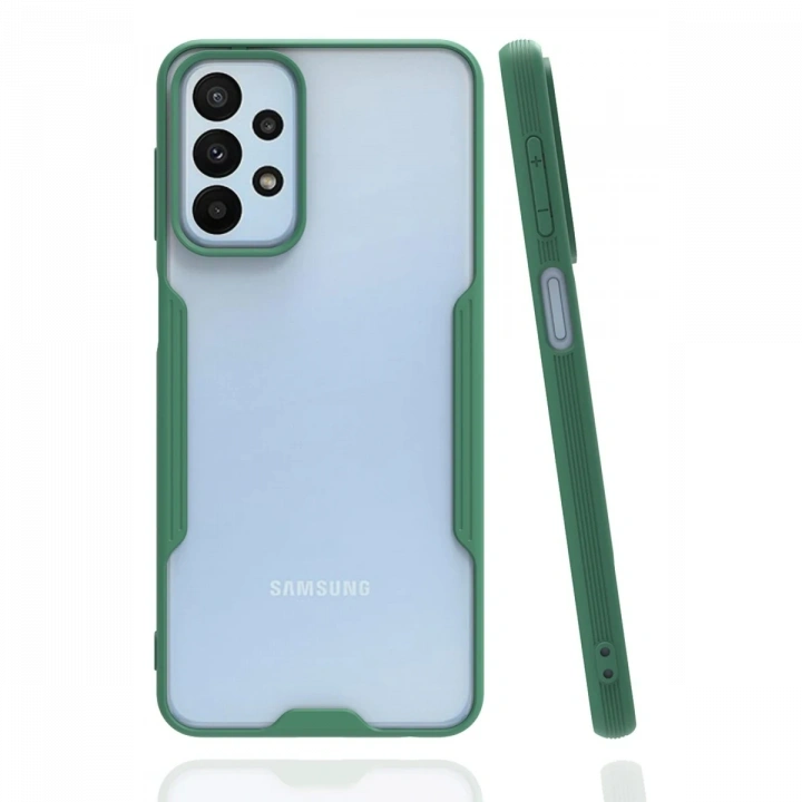 BFS  Samsung Galaxy A23 4G Kılıf Platin Silikon - Yeşil