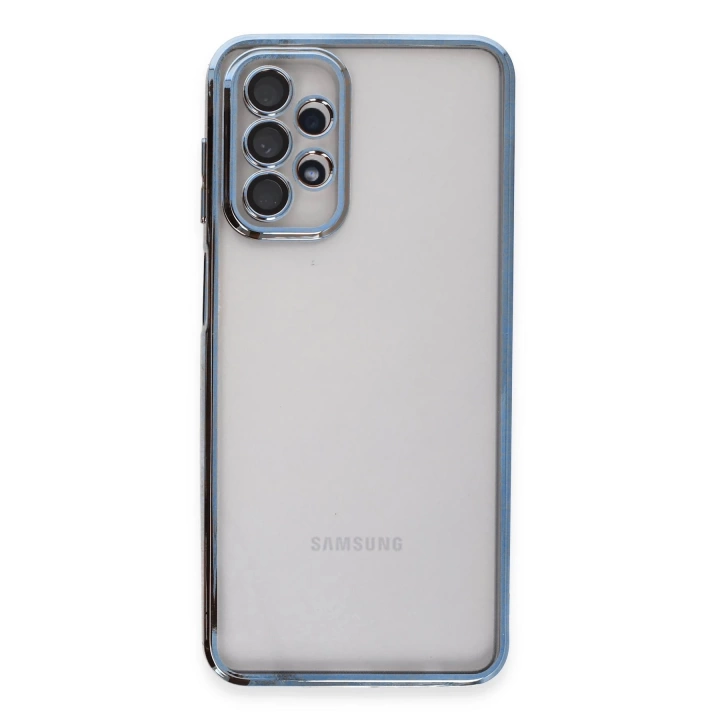 BFS  Samsung Galaxy A23 4G Kılıf Razer Lensli Silikon - Açık Mavi