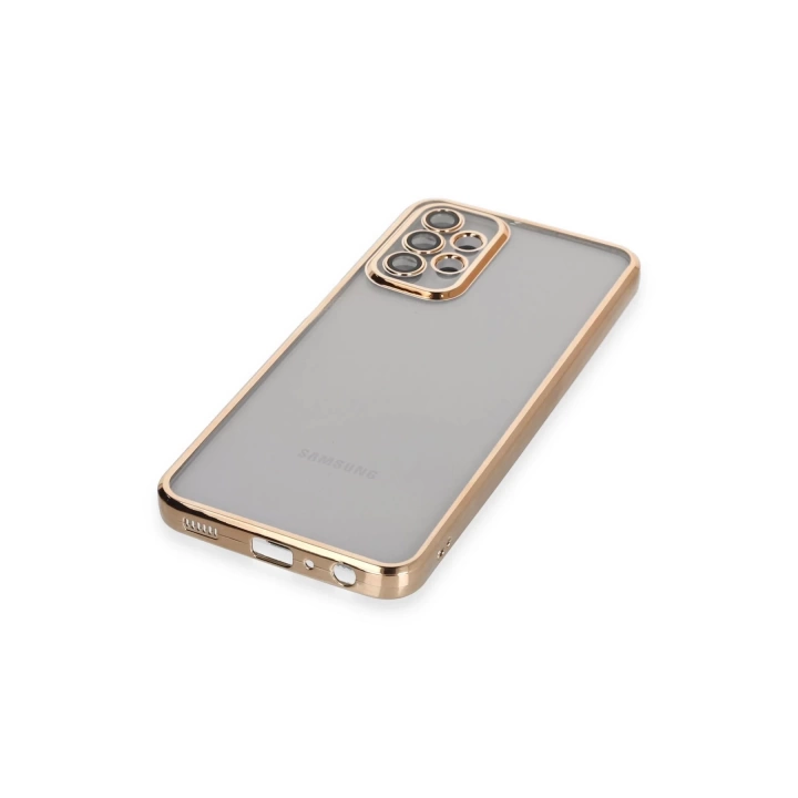 BFS  Samsung Galaxy A23 4G Kılıf Razer Lensli Silikon - Gold