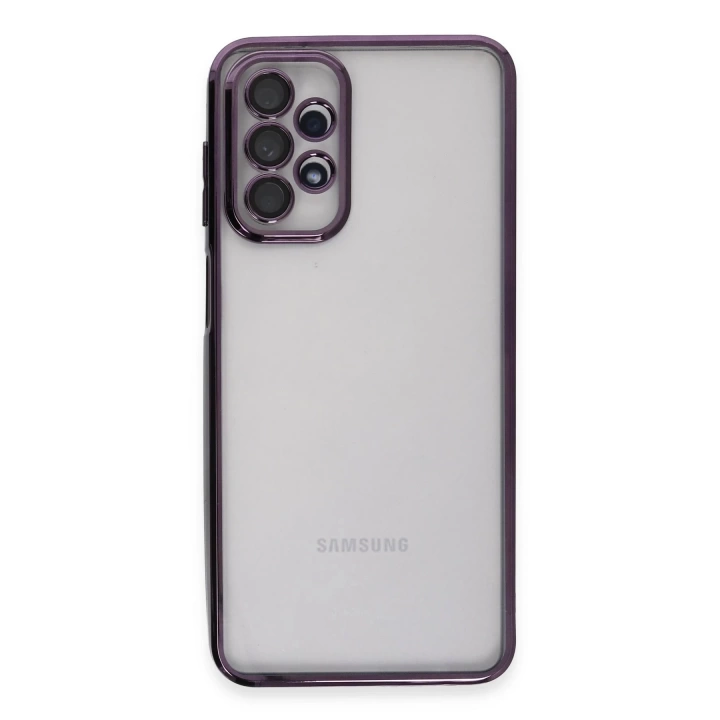 BFS  Samsung Galaxy A23 4G Kılıf Razer Lensli Silikon - Mor