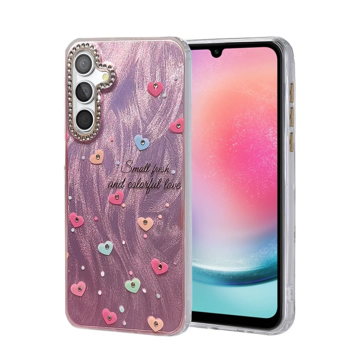 BFS Samsung Galaxy A24 4G Kılıf Blade Aynalı Desenli Kapak - Desen 8