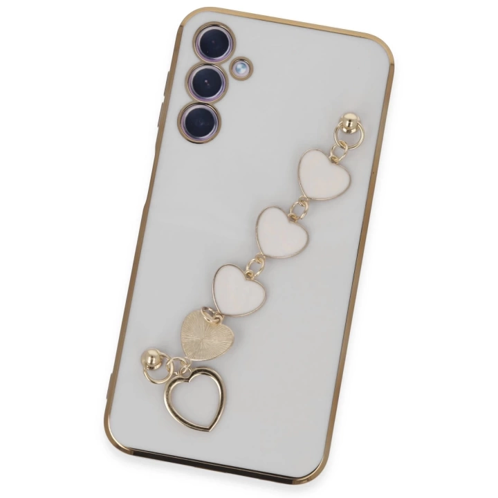BFS  Samsung Galaxy A24 4G Kılıf Esila Silikon - Beyaz