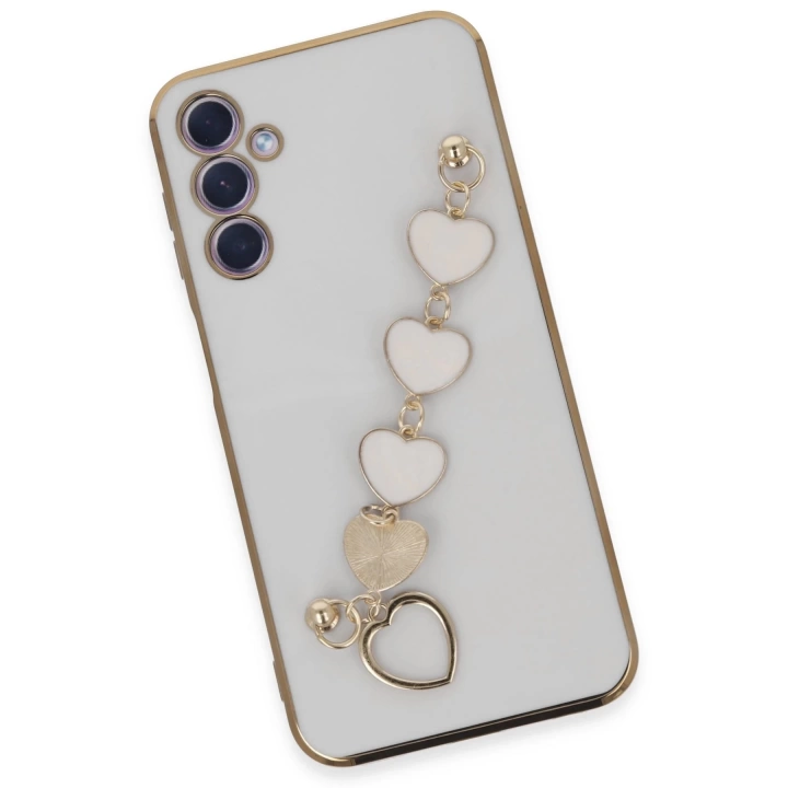 BFS  Samsung Galaxy A24 4G Kılıf Esila Silikon - Beyaz