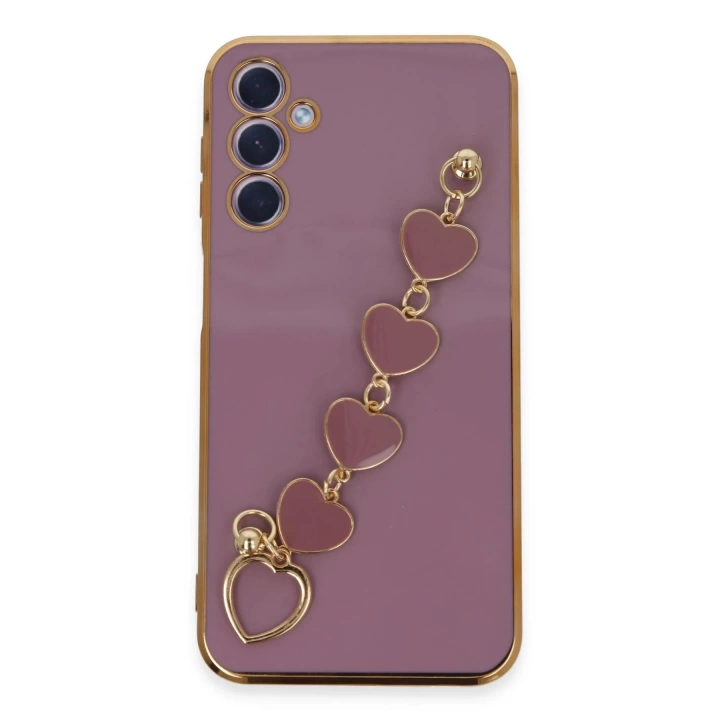 BFS  Samsung Galaxy A24 4G Kılıf Esila Silikon - Mor