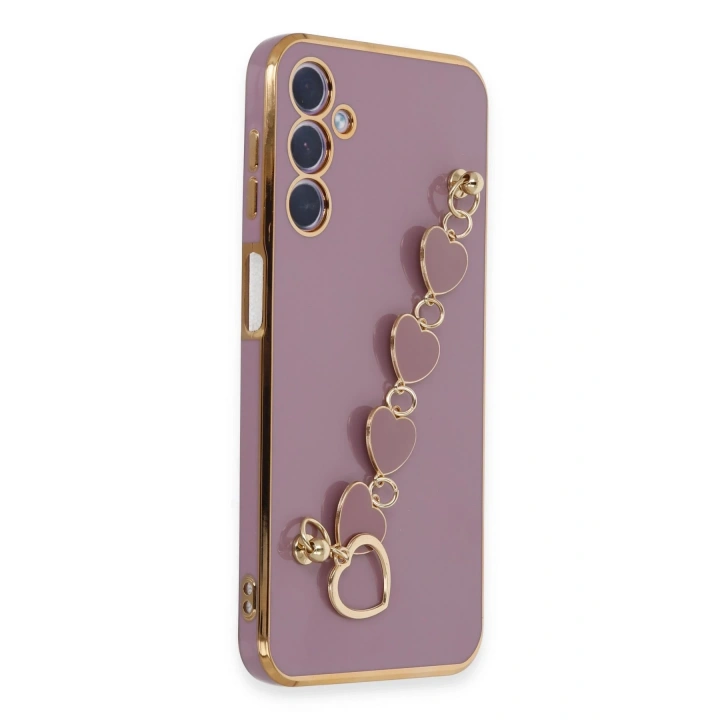 BFS  Samsung Galaxy A24 4G Kılıf Esila Silikon - Mor