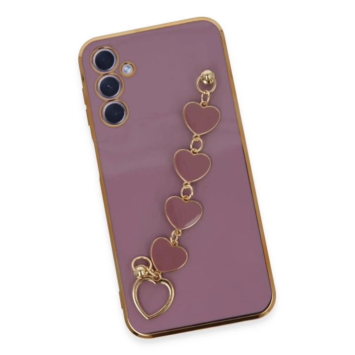 BFS  Samsung Galaxy A24 4G Kılıf Esila Silikon - Mor