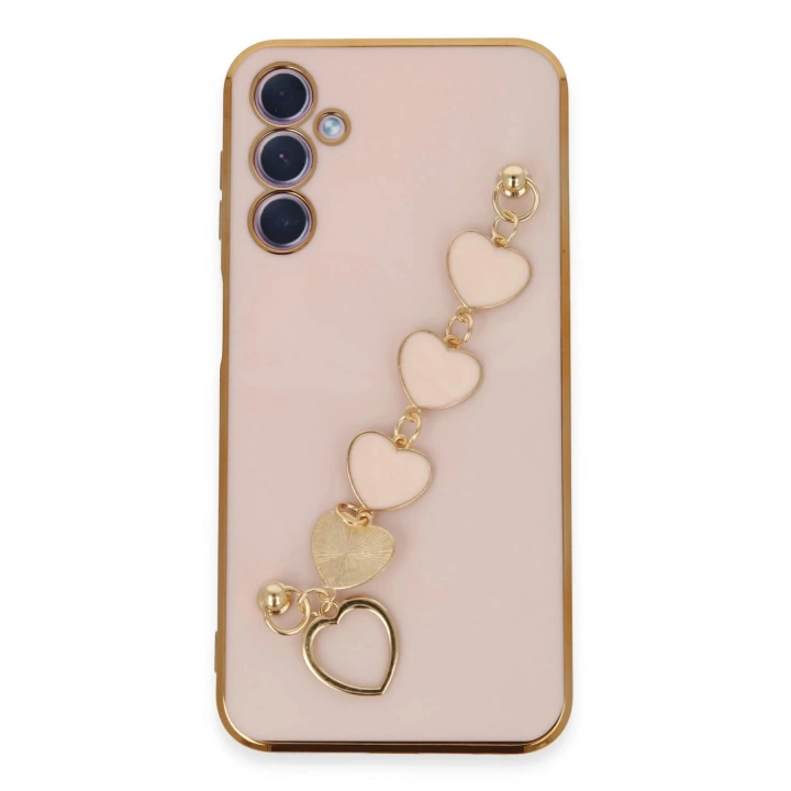 BFS Samsung Galaxy A24 4G Kılıf Esila Silikon - Pudra